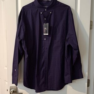 Blue-purple Button down men’s Shirt 2xb